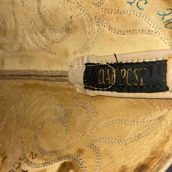 Dan Post Snakeskin Women’s boot tan beige used antique 21159 4218 740 908 1 83 - Picture 9 of 16